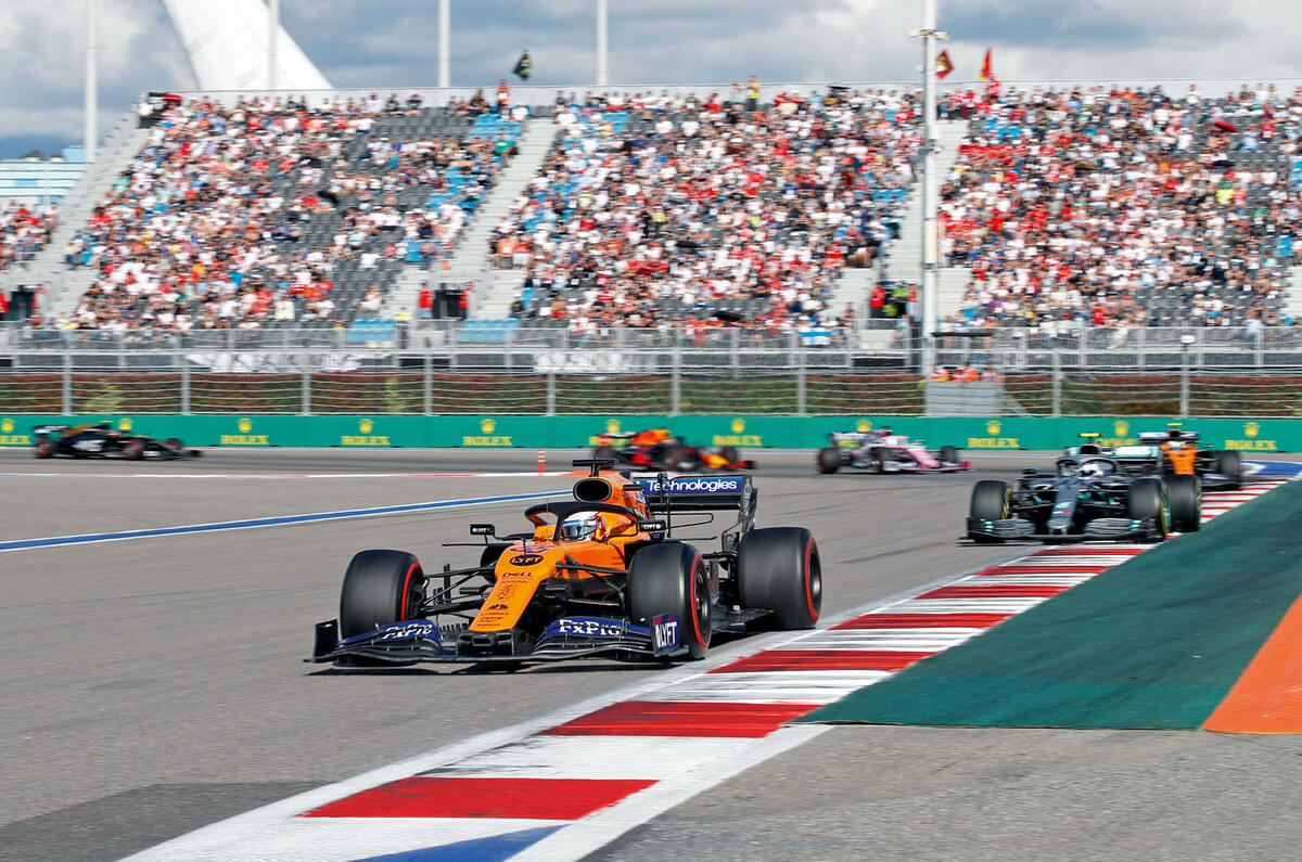 Lando Norris driving Lando Norris driving