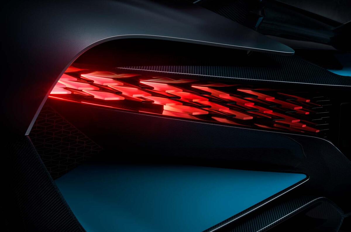 Bugatti Divo rear light