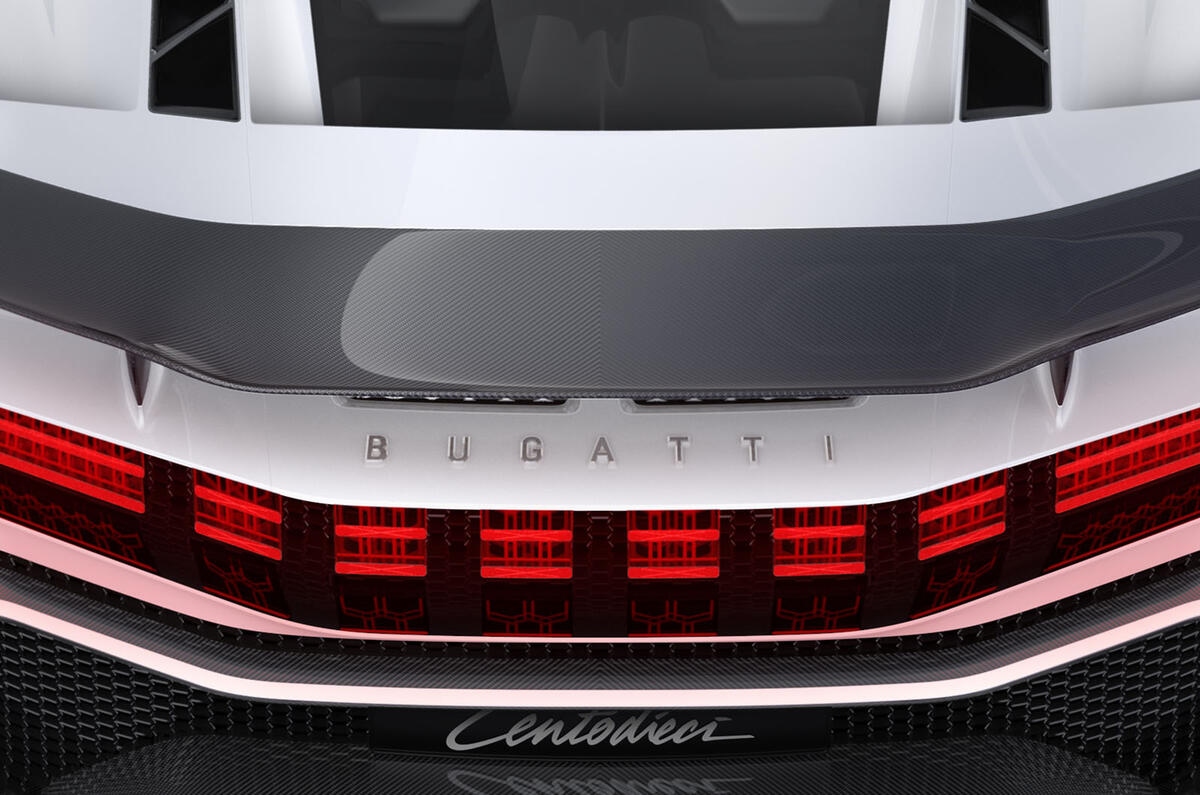 2020 Bugatti Centodieci reveal - rear detail