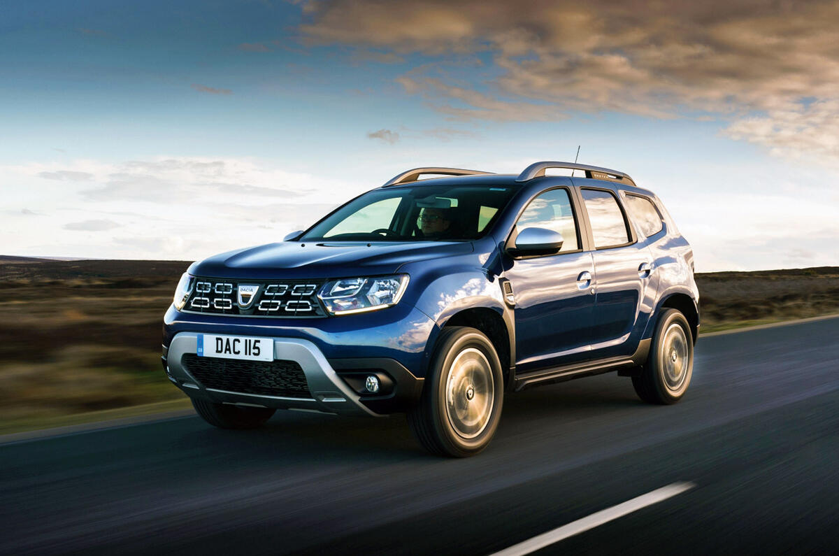 Dacia Duster render - tracking front Dacia Duster render - tracking front