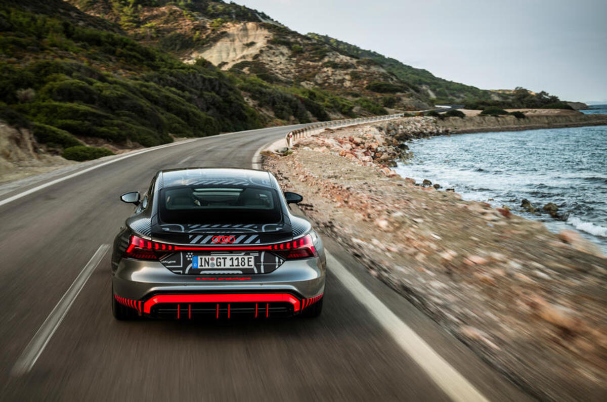Audi RS e-tron GT rear proto Audi RS e-tron GT rear proto