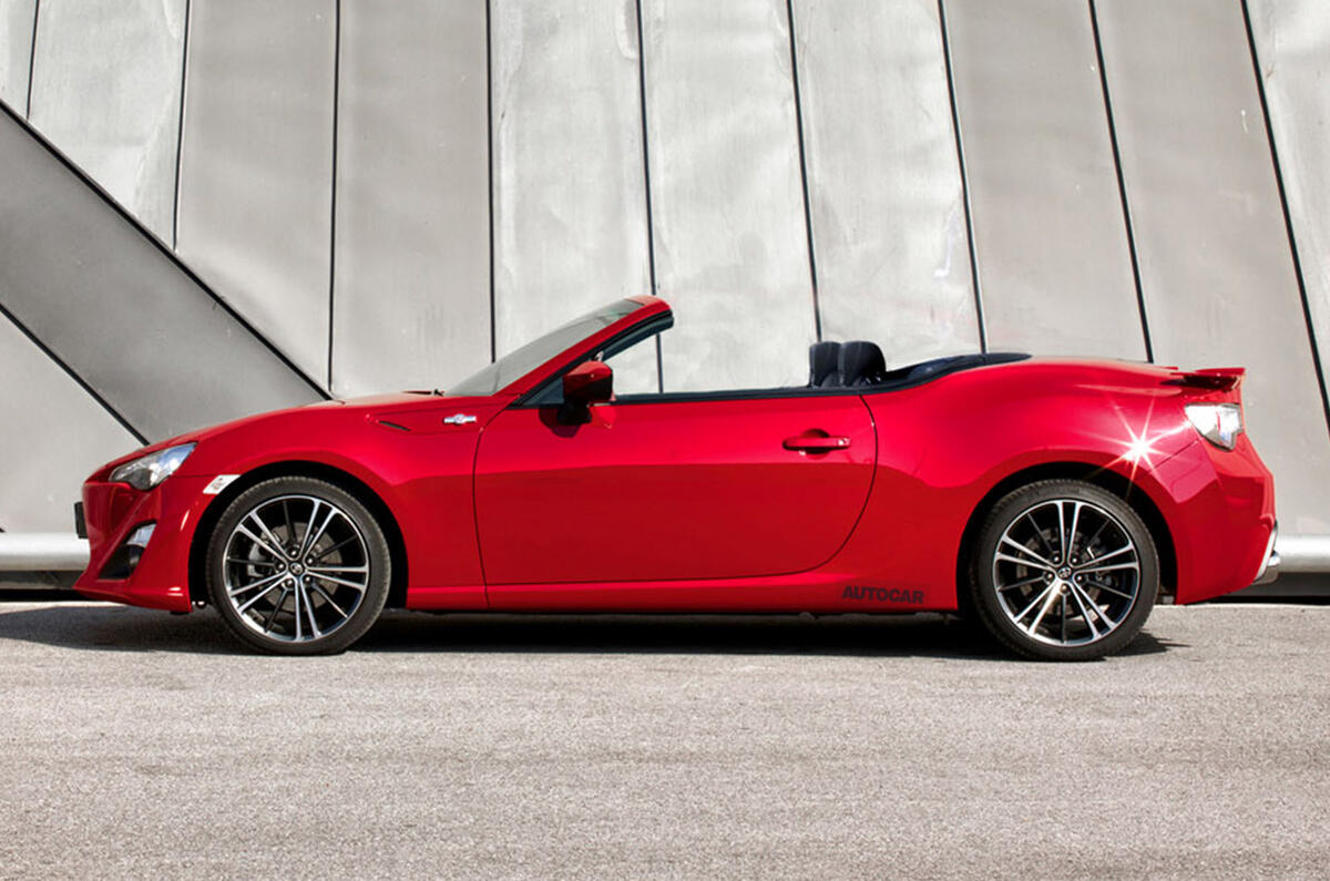 GT86 Cabrio render - side GT86 Cabrio render - side