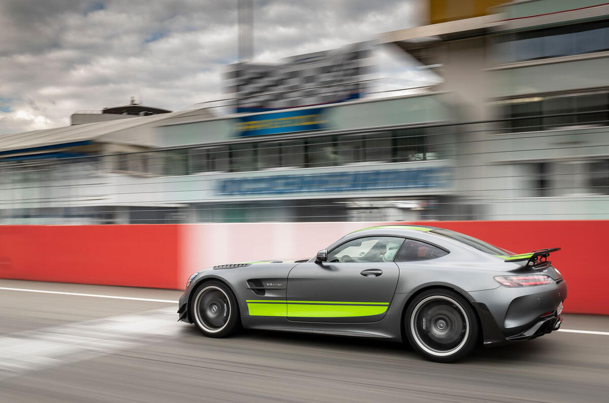 Mercedes-AMG GT R Pro on circuit - side