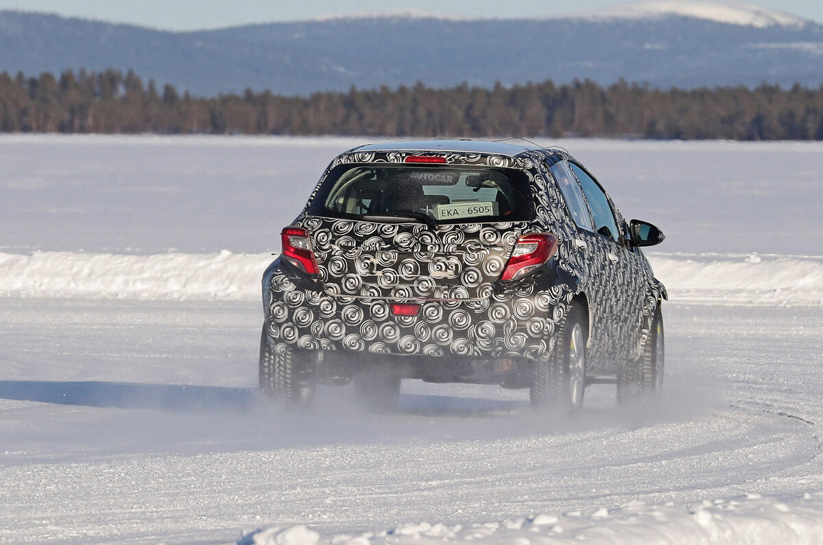 2021 Toyota small SUV prototype - cornering rear 2021 Toyota small SUV prototype - cornering rear