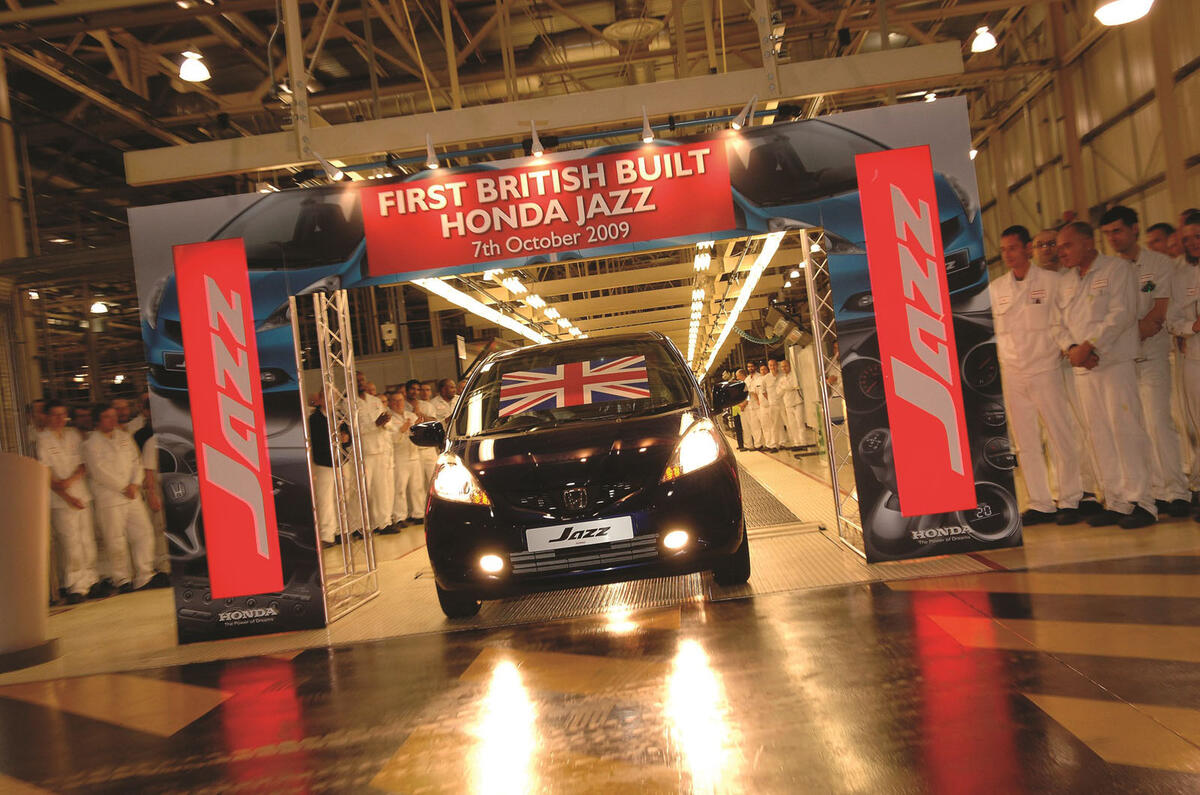 Honda Jazz production line Swindon