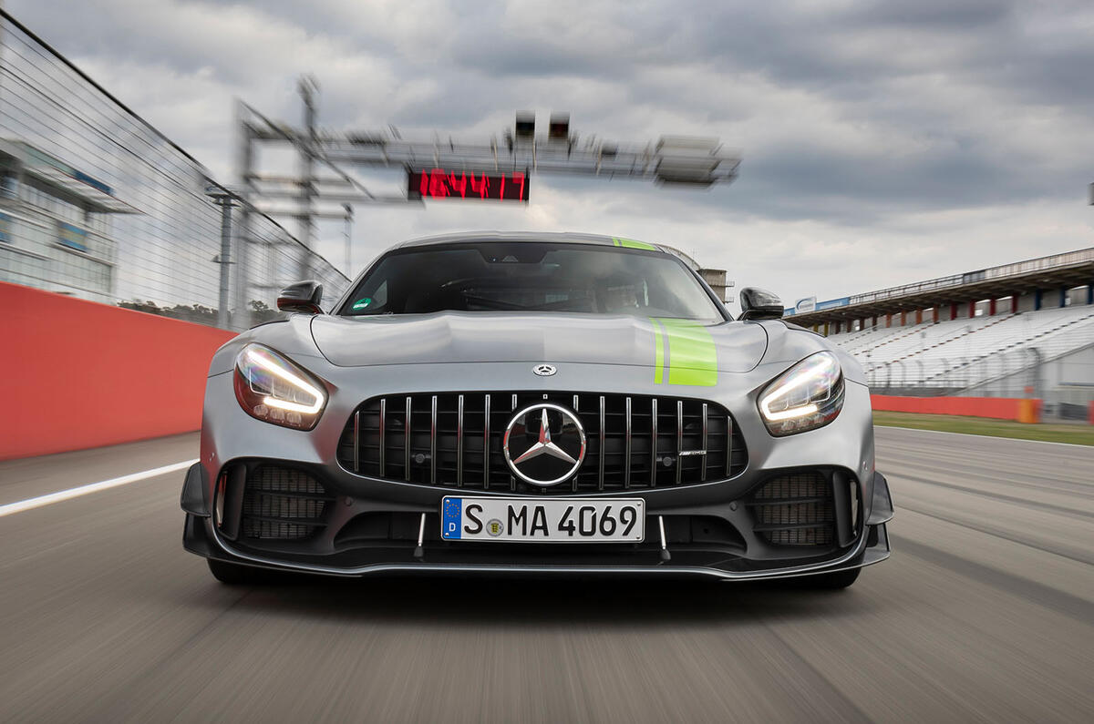 Mercedes-AMG GT R Pro on circuit Mercedes-AMG GT R Pro on circuit - nose