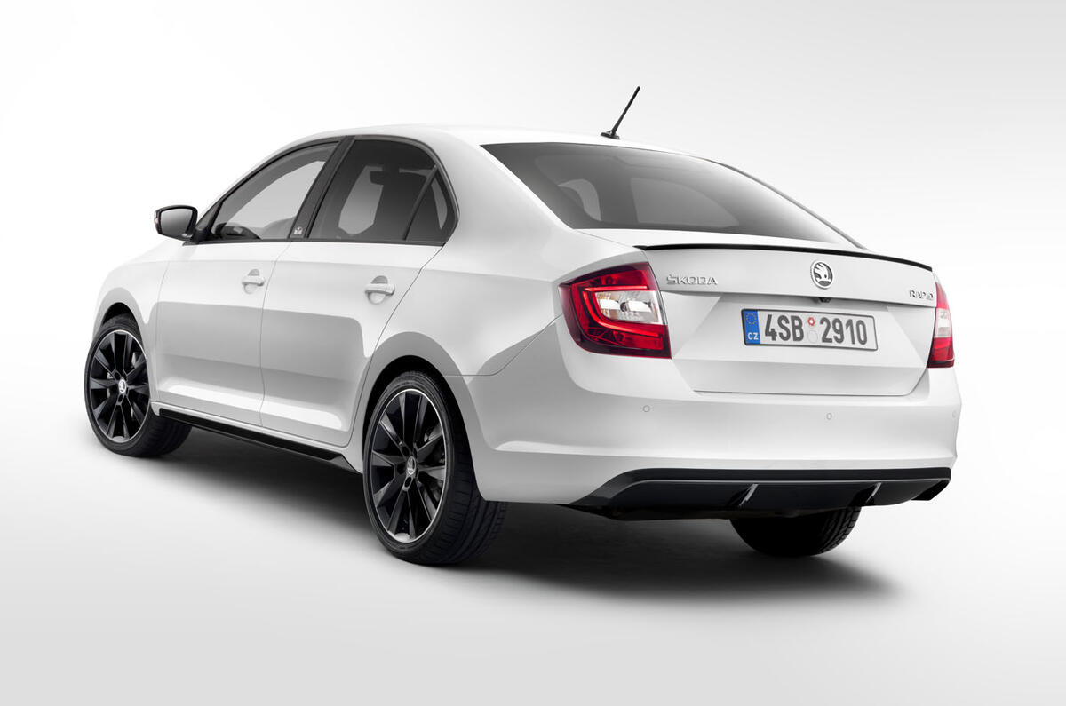 Skoda Rapid from rear