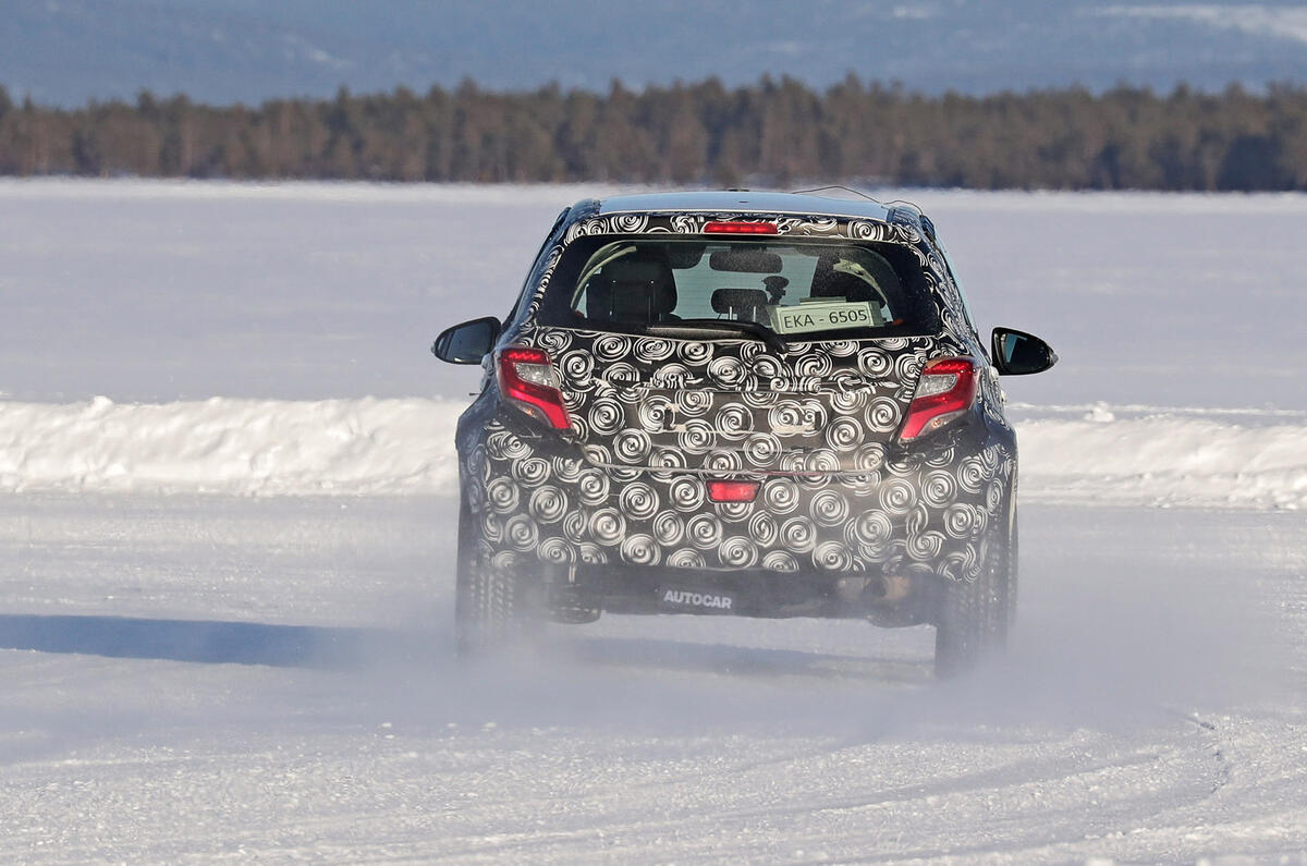 2021 Toyota small SUV prototype - cornering rear 2021 Toyota small SUV prototype - cornering rear
