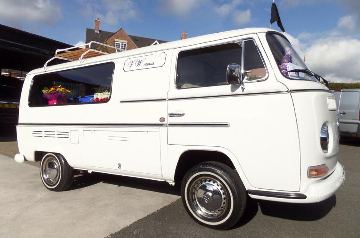 Defender hearse conversion - VW camper hearse