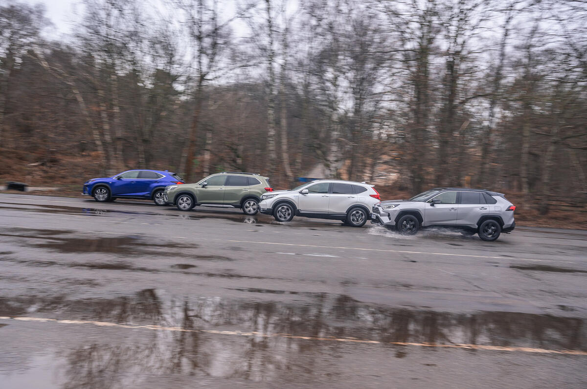 Hybrid mega-test - Lexus, Subaru, Honda and RAV4