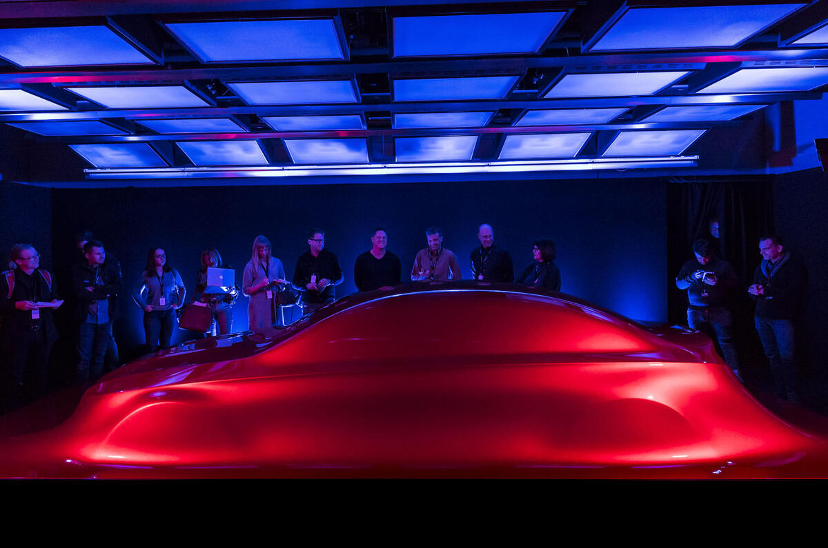 People viewing the Aesthetics A sculpture