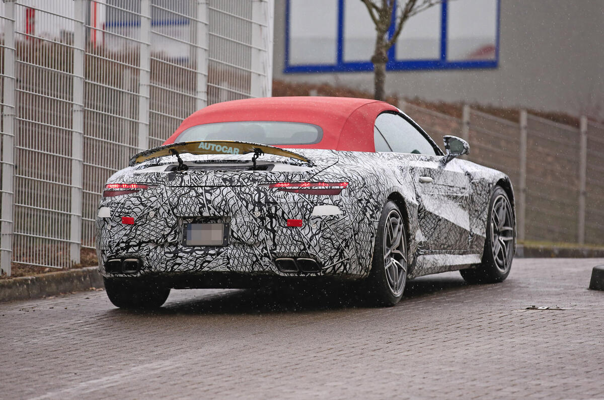18 mercedes sl grand tourer spy shot