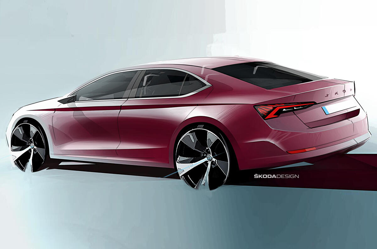 2020 Skoda Octavia sketch 2