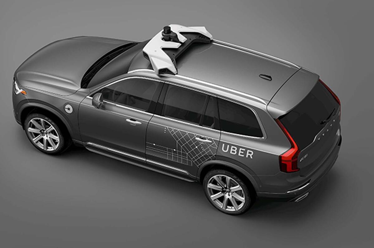 Self-driving Volvo XC90
