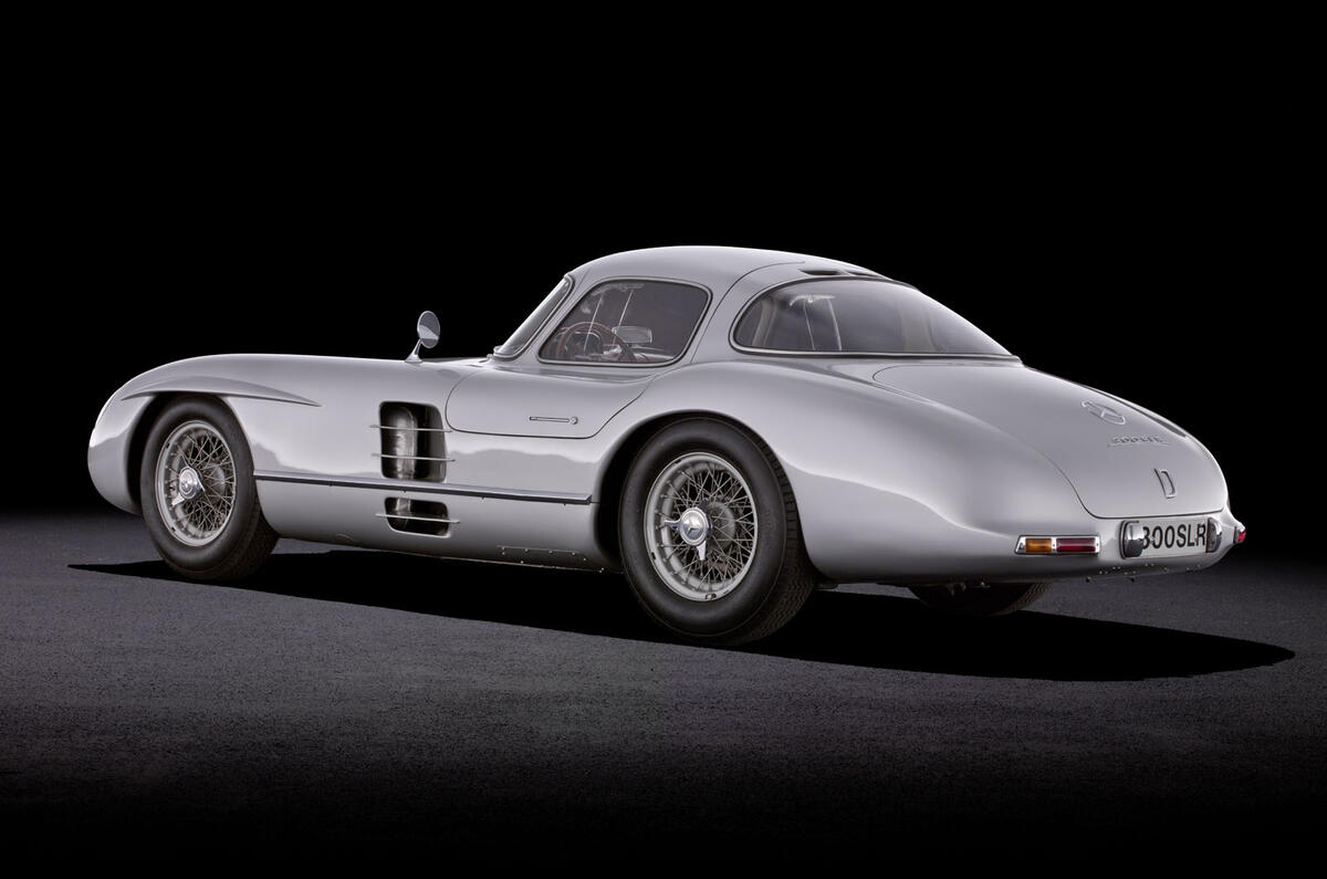 1955 Mercedes Benz 300 SL studio rear quarters
