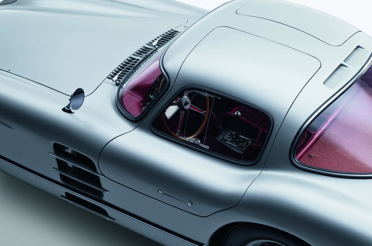 1955 Mercedes Benz 300 SL studio roof and door