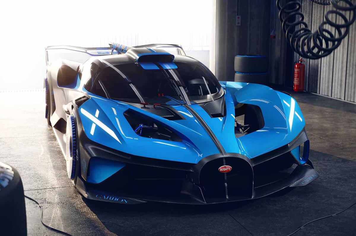 Bugatti Bolide front close garage