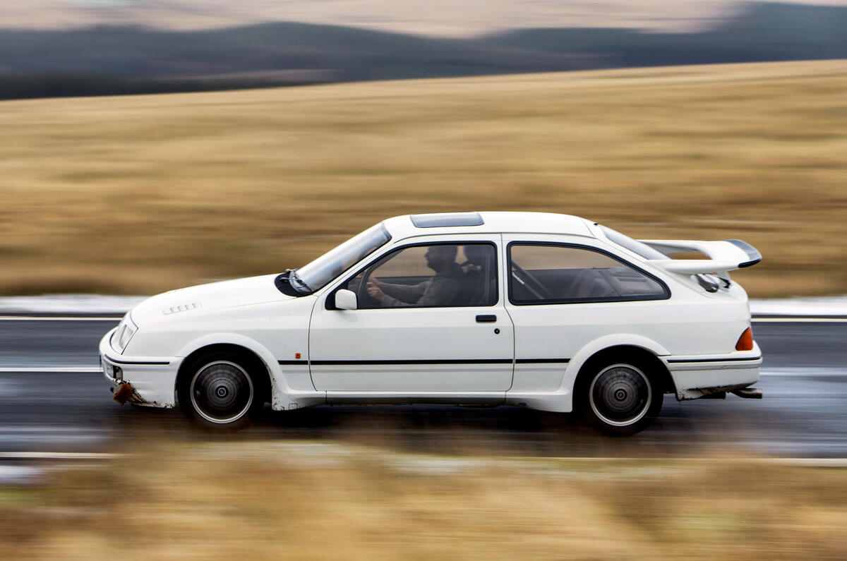 Ford Sierra Cosworth - tracking side Ford Sierra Cosworth - tracking side