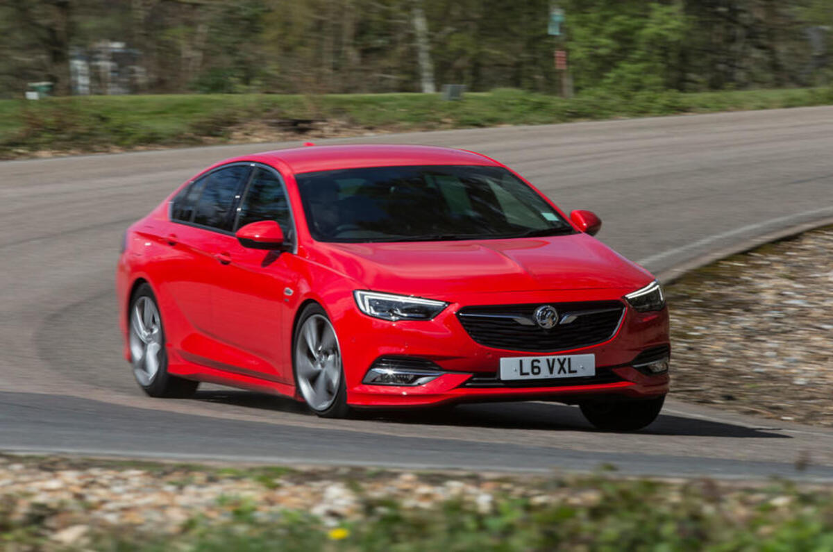 19 vauxhall insignia grand sport cornering
