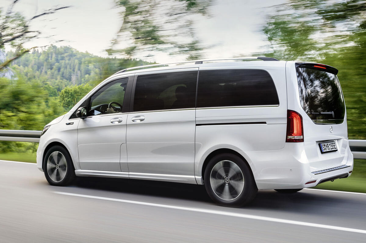 2020 Mercedes-Benz EQV revealed - driving rear