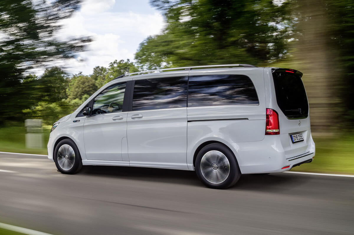 2020 Mercedes-Benz EQV revealed - driving rear