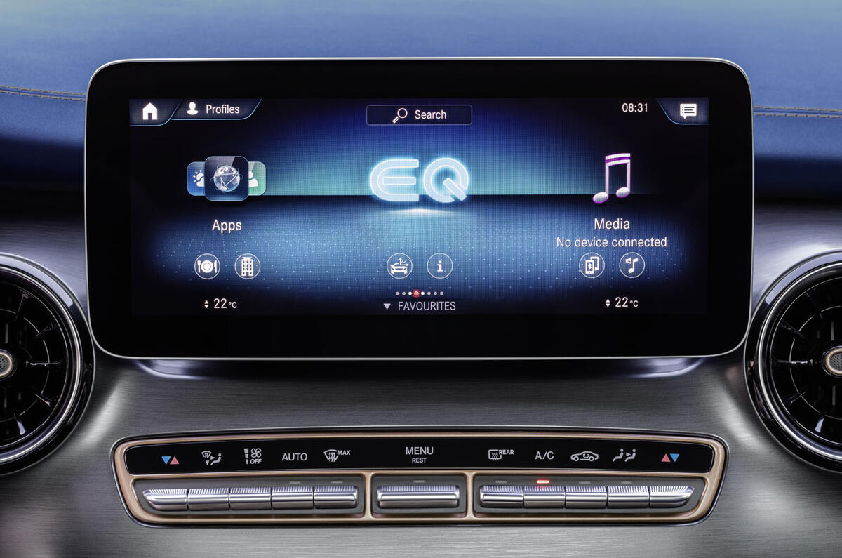 2020 Mercedes-Benz EQV revealed - infotainment