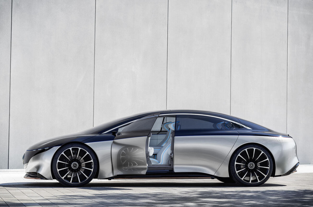 2019 Mercedes-Benz Vision EQS concept reveal
