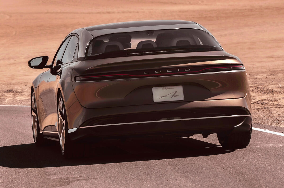 2020 Lucid Air - rear 2020 Lucid Air - rear