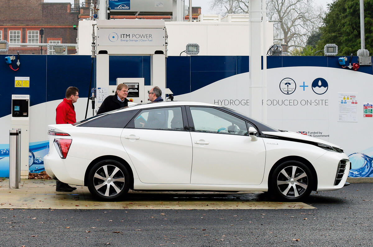 Toyota Mirai charging