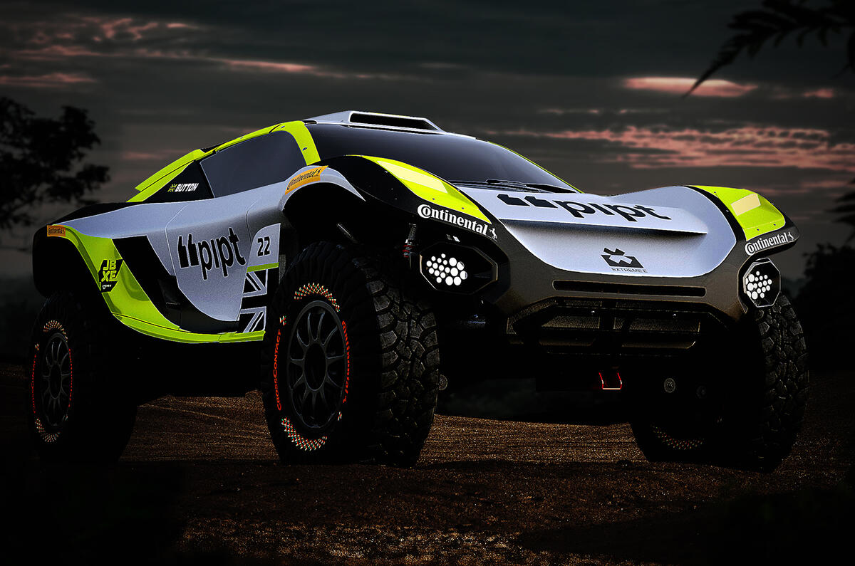Jenson Button's JBXE car