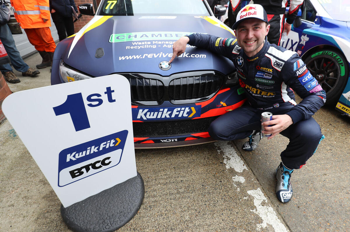 Andrew Jordan took first win for new BMW 3 Series