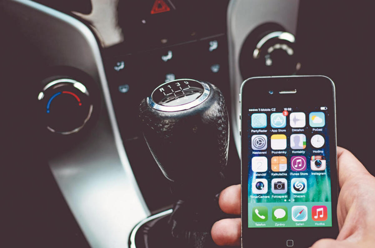 Mobile phone use in a car