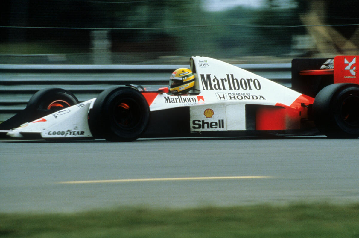 Ayrton Senna on wheels