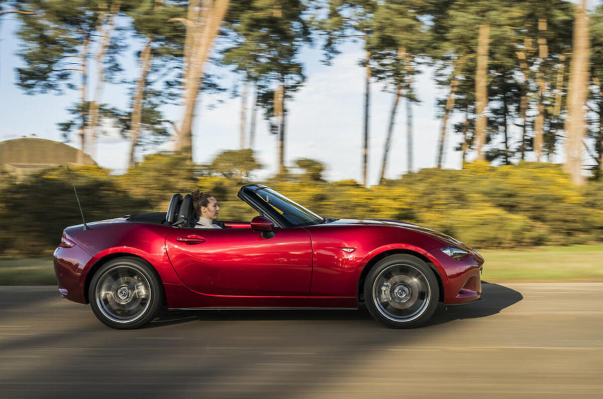 Autocar writers car of 2020 - Mazda MX 5 side