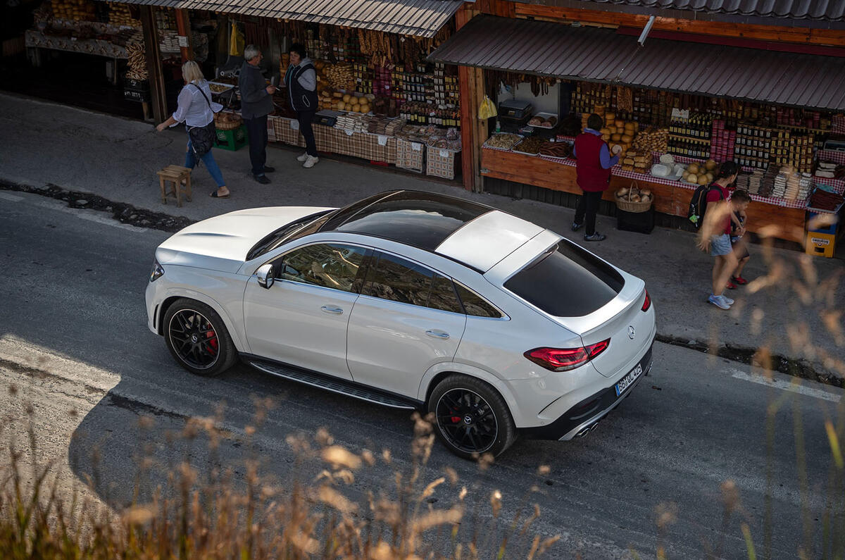 Mercedes-AMG GLE 53 prototype ride - static aerial