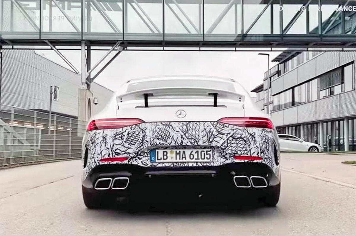 Mercedes GT 4-Door Coupe PHEV 2019 - stationary rear Mercedes GT 4-Door Coupe PHEV 2019 - stationary rear