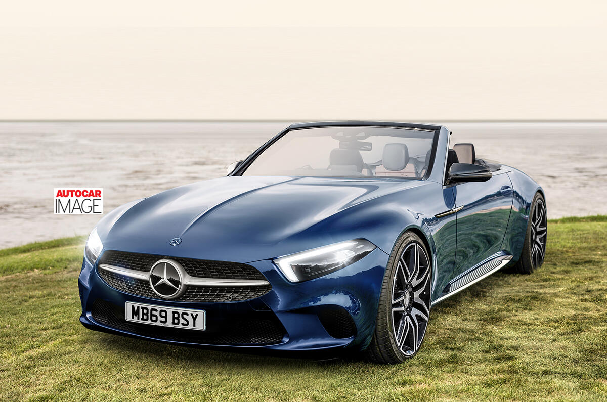 Mercdes-Benz SL Autocar render