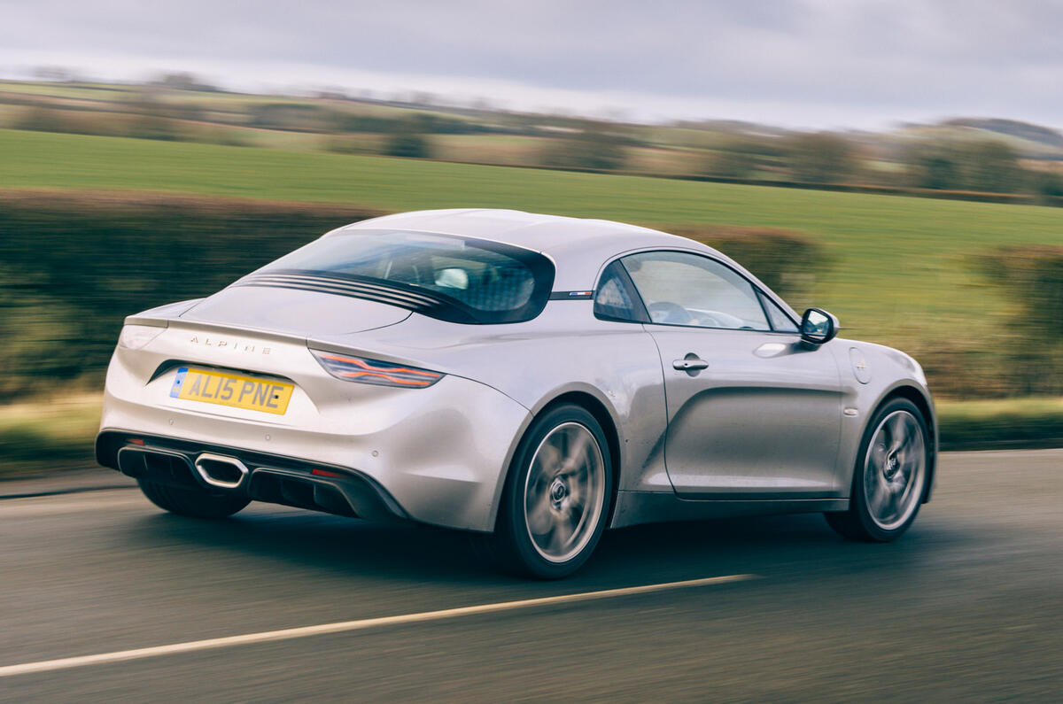 2 writers favourites 2021 SC Alpine A110 Legende GT tracking rear