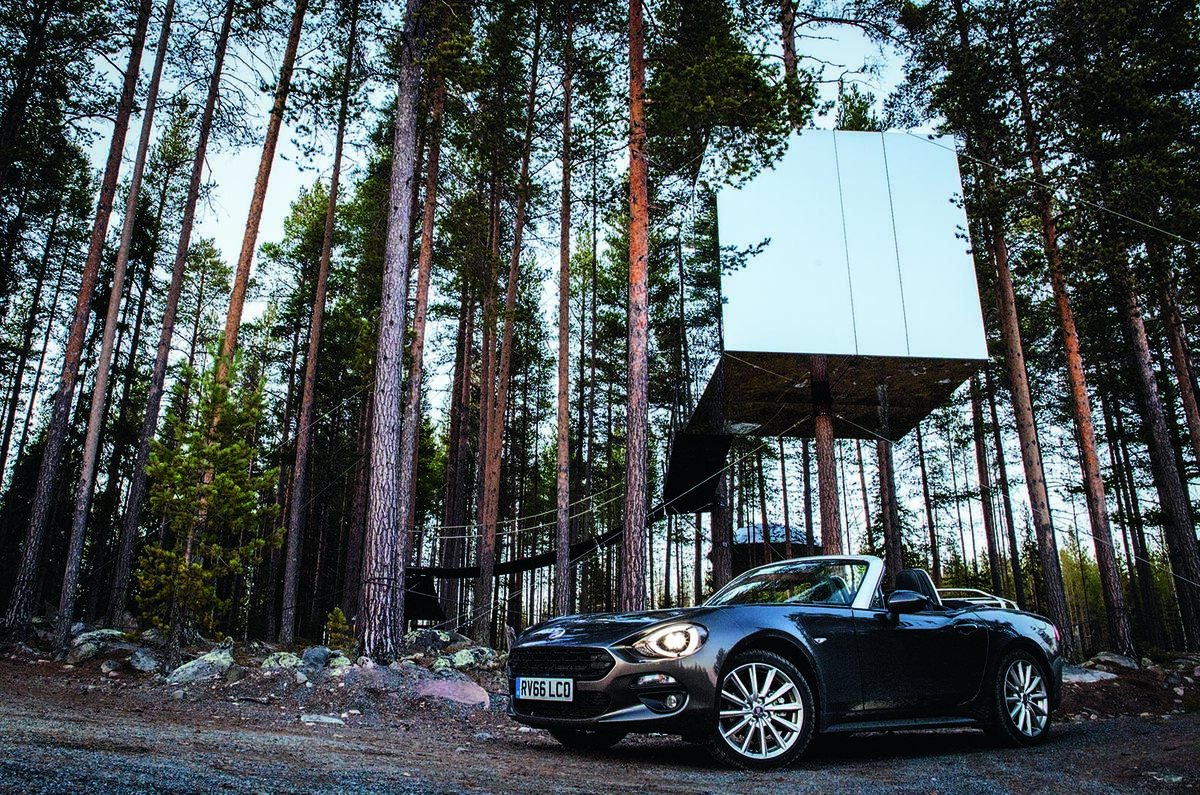 Fiat 124 Spider heads to the Arctic Circle
