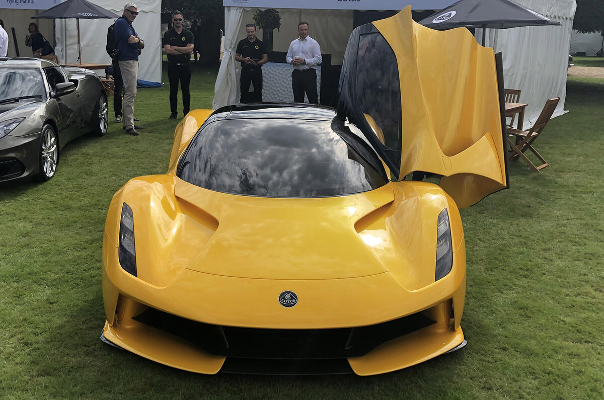 2020 Lotus Evija at Concours of Elegance - front 2020 Lotus Evija at Concours of Elegance - front