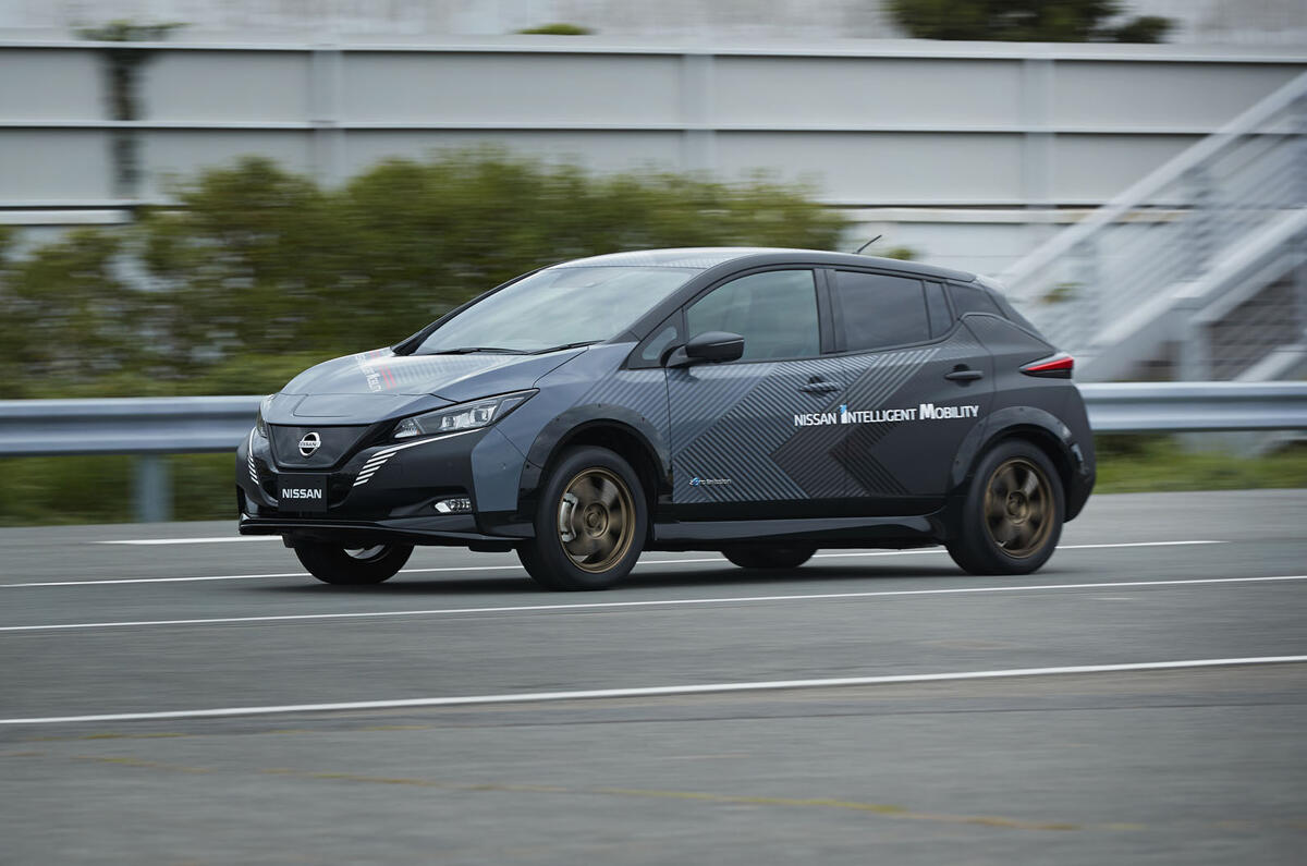 2020 Nissan Leaf e-4orce demo vehicle
