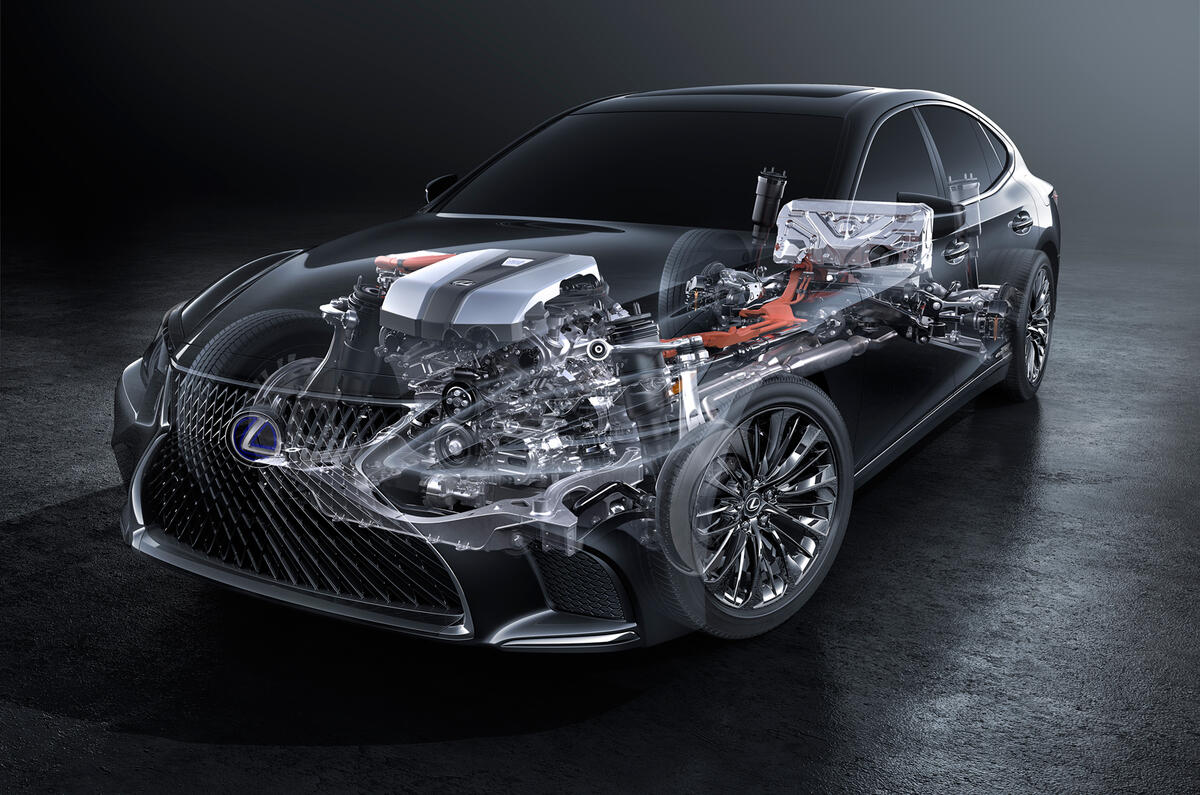 Lexus LS 500h flagship hybrid powertrain confirmed ahead of Geneva
