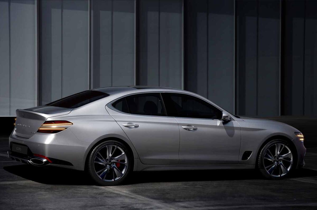 2020 Genesis G70 rear side 2020 Genesis G70 rear side