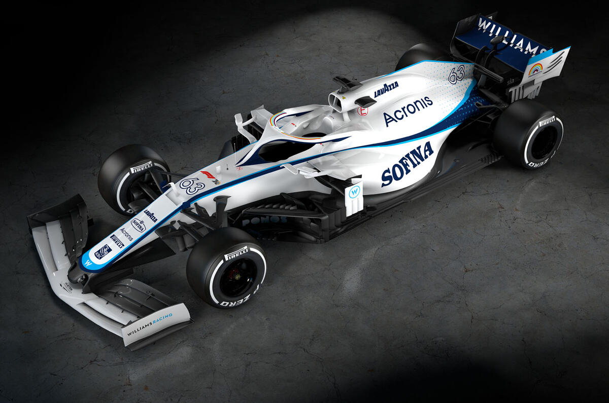 2020 Williams F1 livery official images - aerial 2020 Williams F1 livery official images - aerial