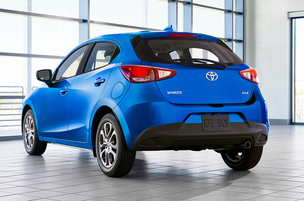 2020 US-spec Toyota Yaris - rear
