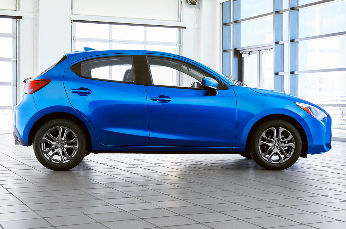 2020 US-spec Toyota Yaris - side
