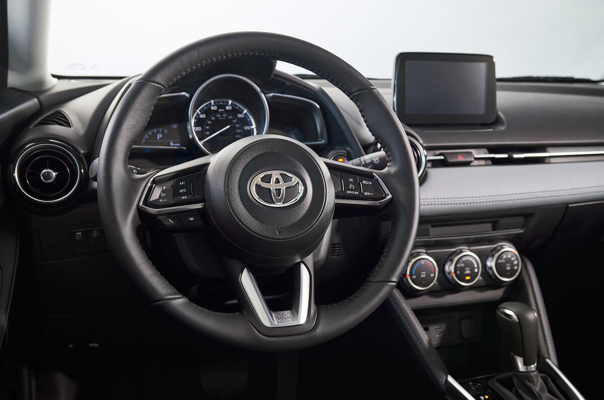 2020 US-spec Toyota Yaris - steering wheel