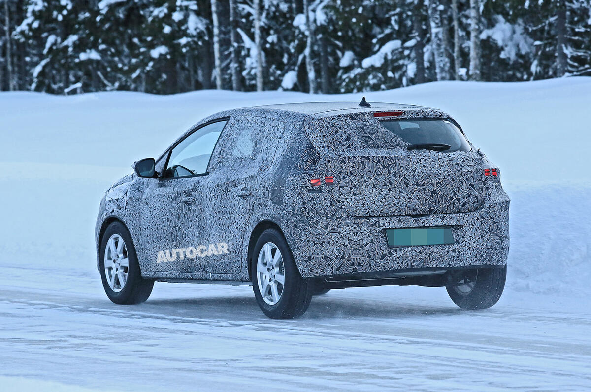 2021 Dacia Sandero winter testing - rear three quarters 2021 Dacia Sandero winter testing - rear three quarters