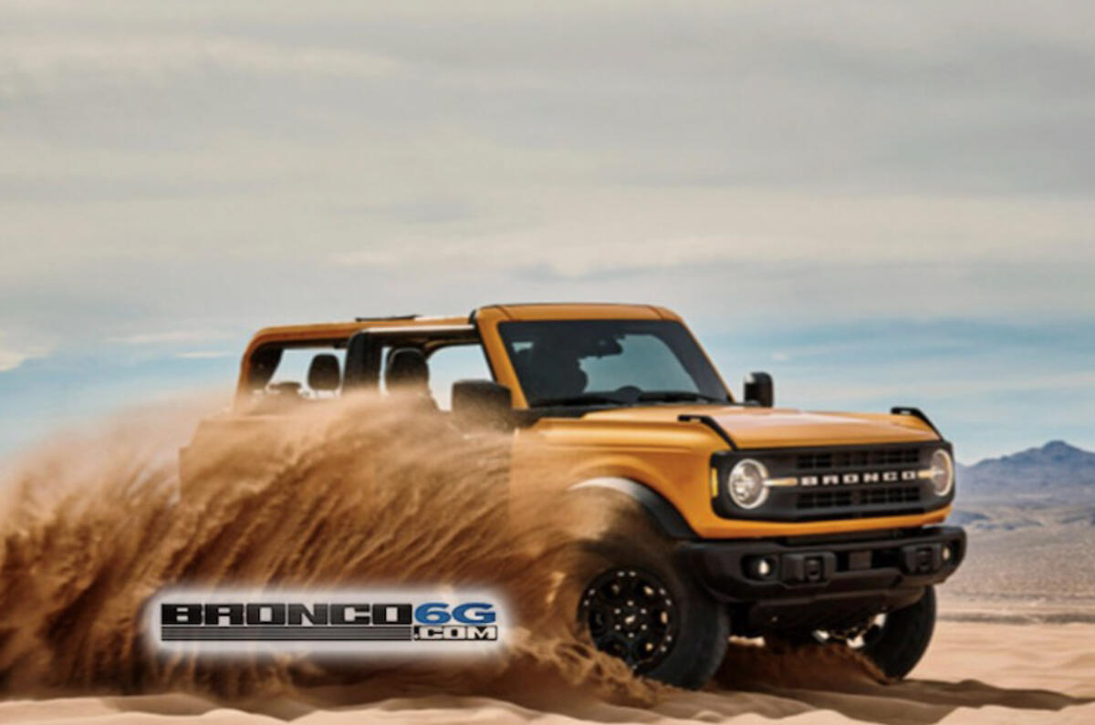 Ford Bronco two-door leak pic