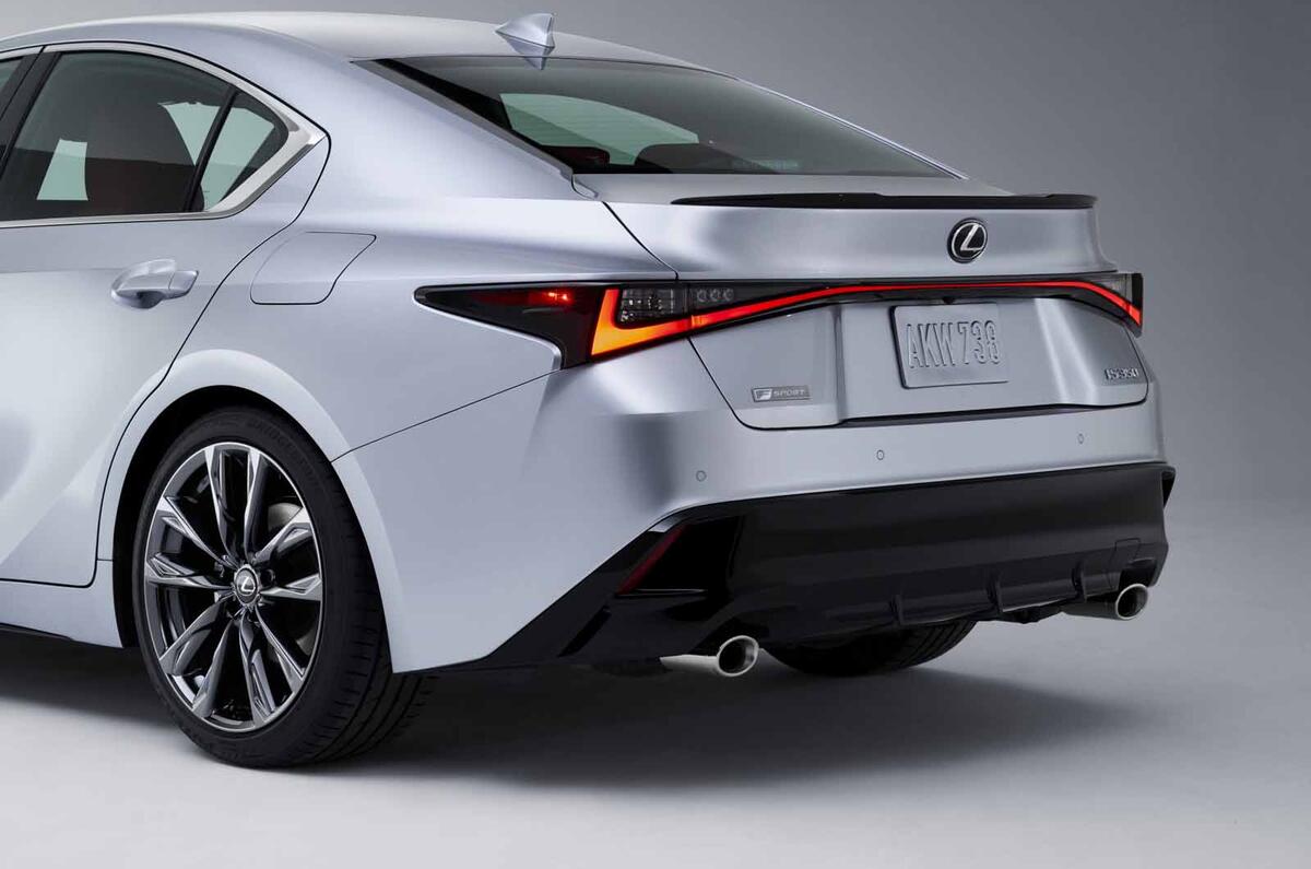 2021 Lexus IS side rear 2021 Lexus IS side rear